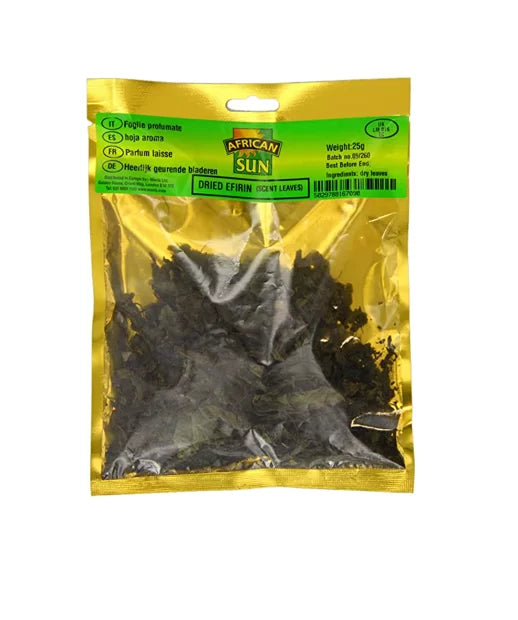 Africa’s Finest Dried Efrin (Scent Leaf) 25g